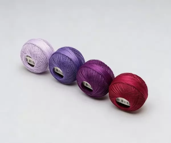 premium gassed mercerized cotton yarn made of long-staple of Egptian cotton fiber best for handicrafts-crocheting, tatting, embroidering-ball packing